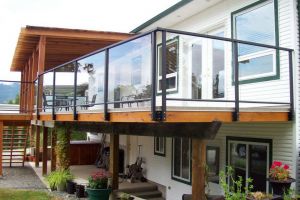 Glass Deck Railing | Castle Decks & Aluminum Products | Vancouver Island